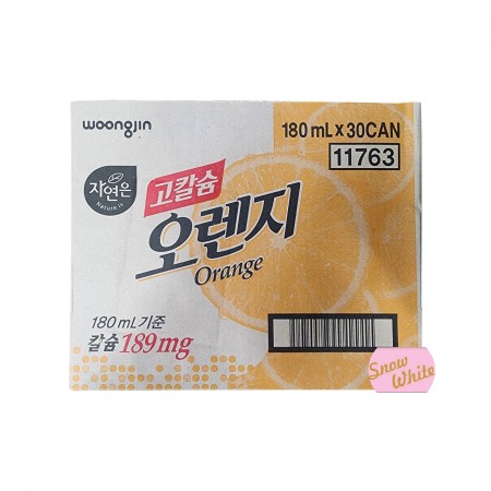 웅진 자연은 고칼슘 오렌지 캔 180ml(30개입)